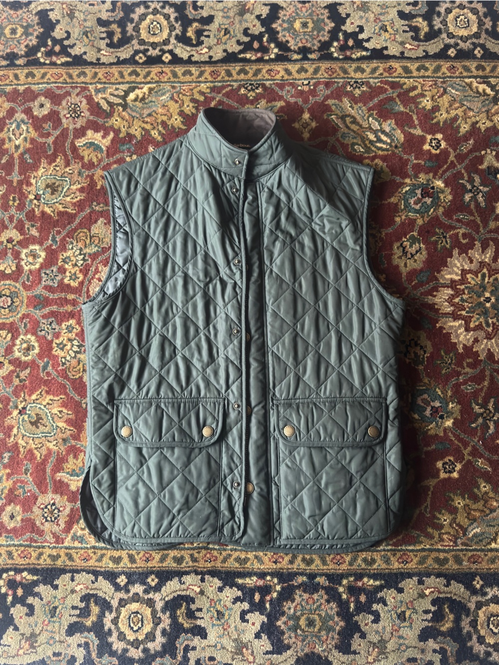 Men's Barbour quilted jacket interior